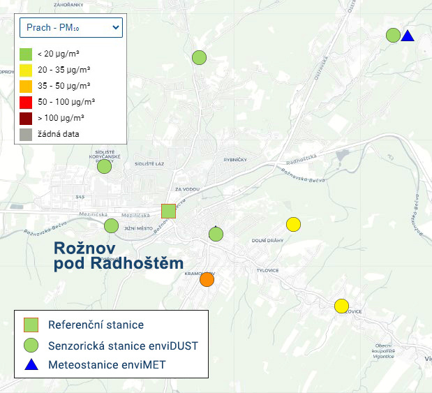 mapa projektu