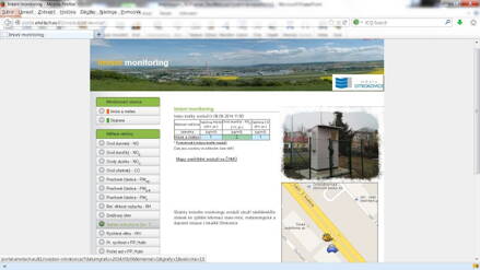 SW Web View - web application for informing the public about air quality